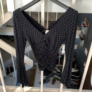 Black and white Polkadot shirt